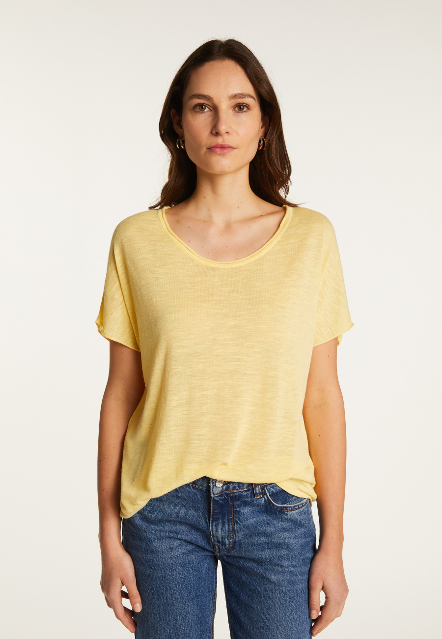 Flamed linen T-shirt - Lola