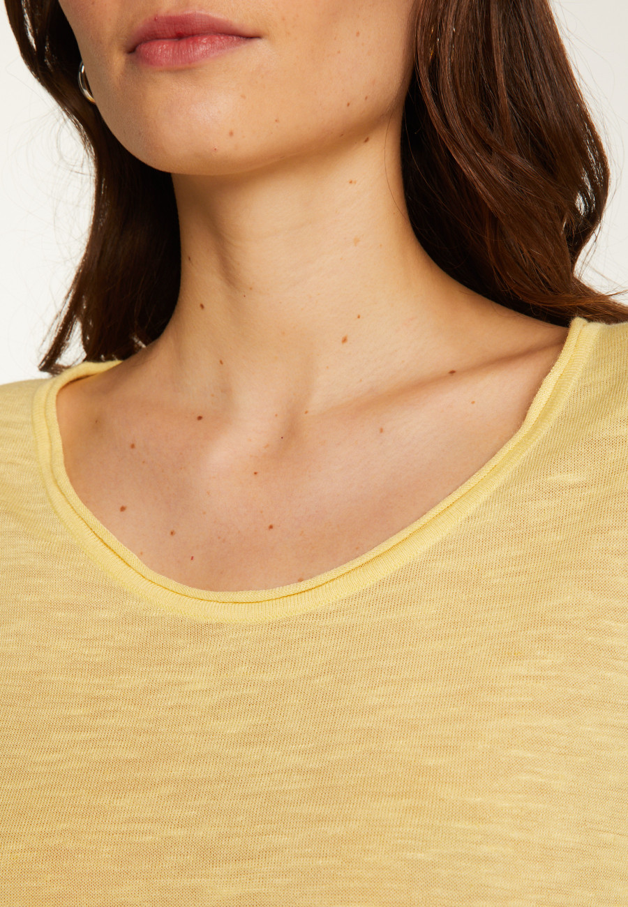 Flamed linen T-shirt - Lola