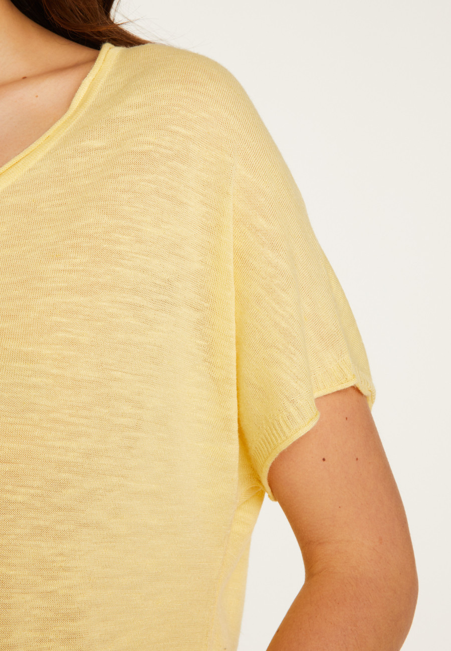 Flamed linen T-shirt - Lola