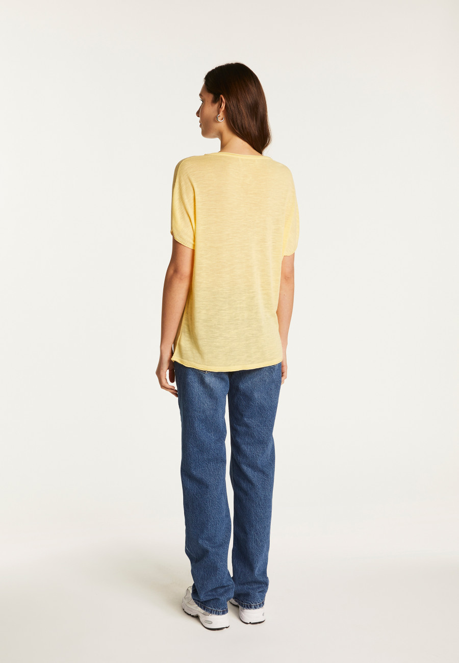 Flamed linen T-shirt - Lola