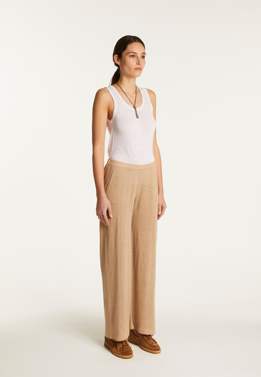 Slub linen pants - Debora