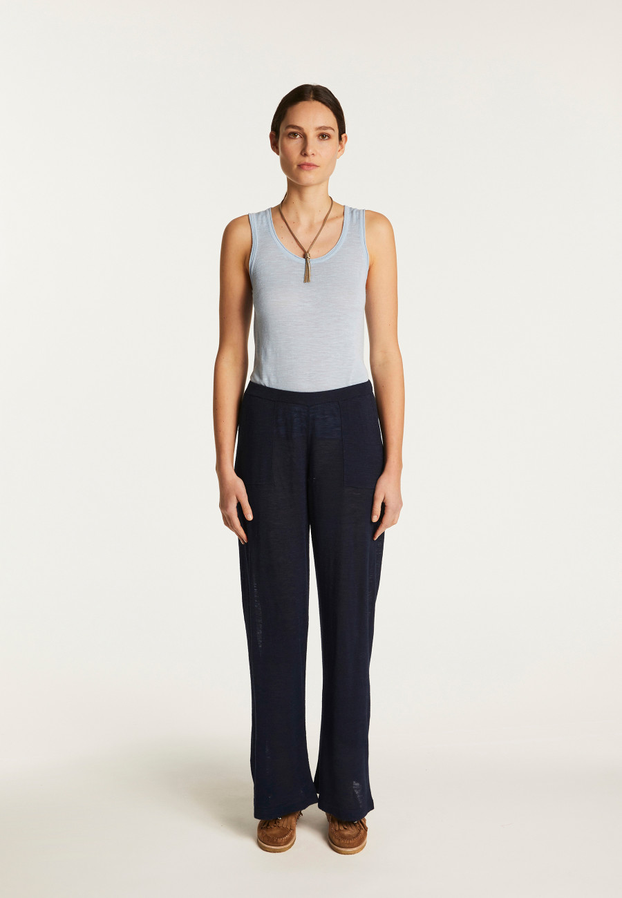 Slub linen pants - Debora