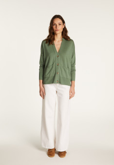 Cardigan en laine mérinos - Ariella