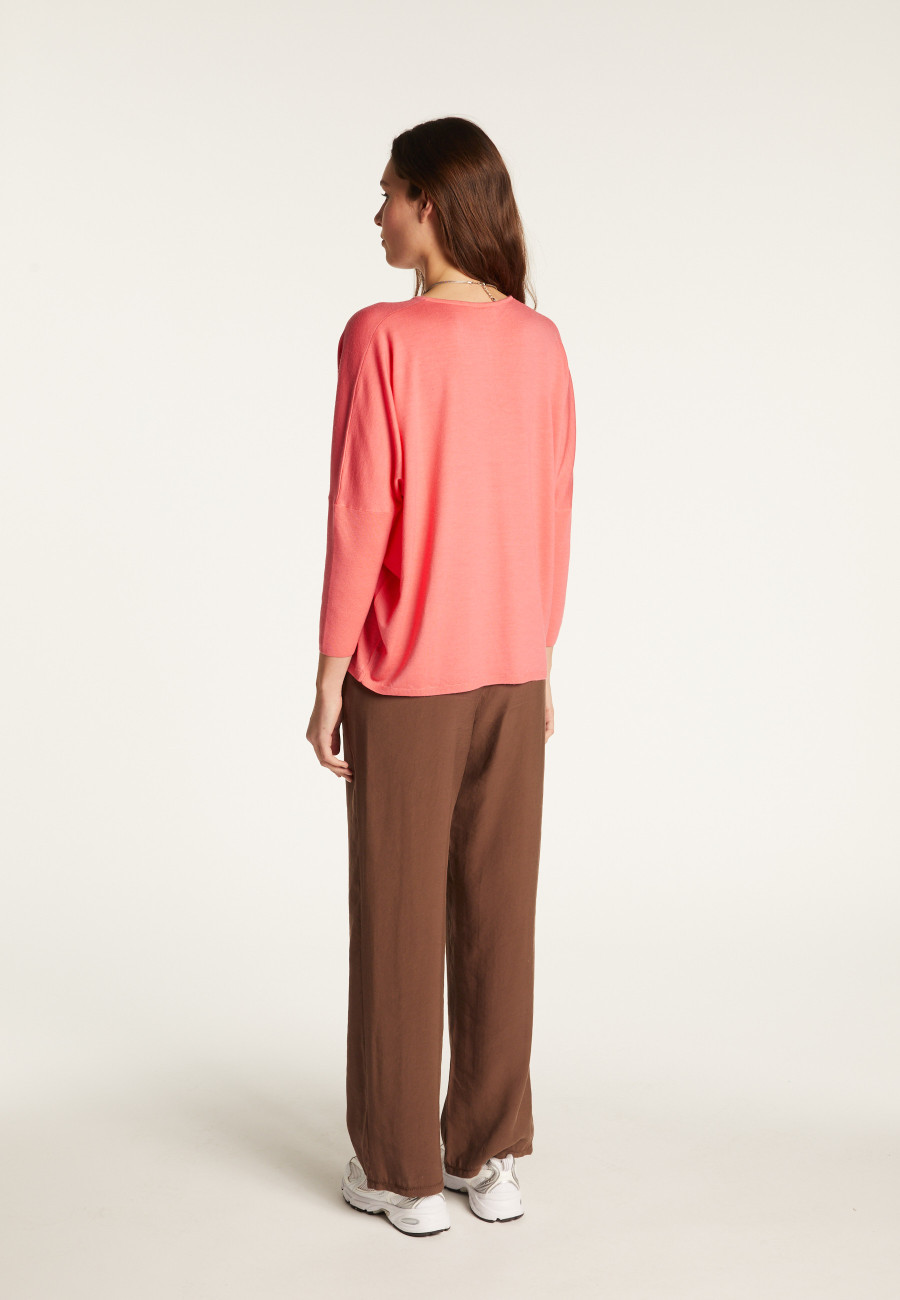 Merino wool V-neck sweater - Boxe