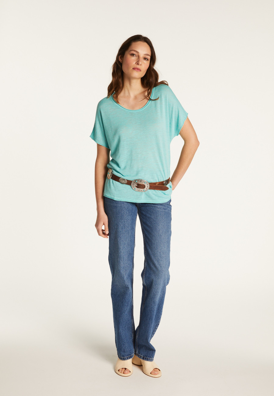 Flamed linen T-shirt - Lola