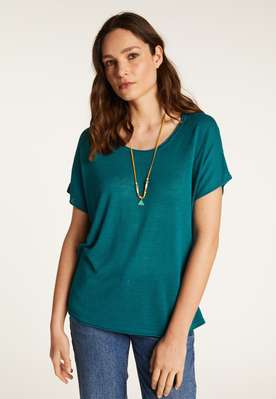 Flamed linen T-shirt - Lola