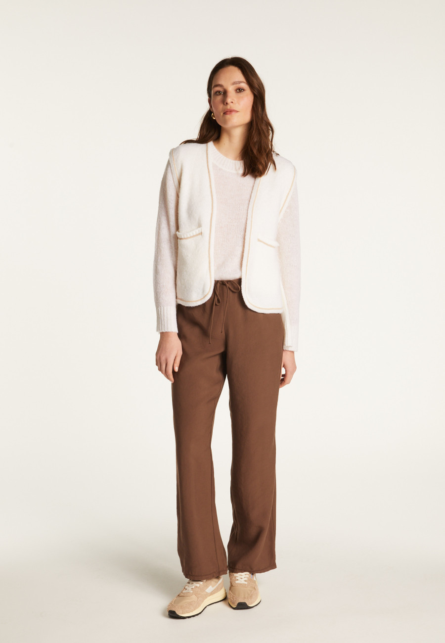 Merino wool sleeveless jacket - Filipa