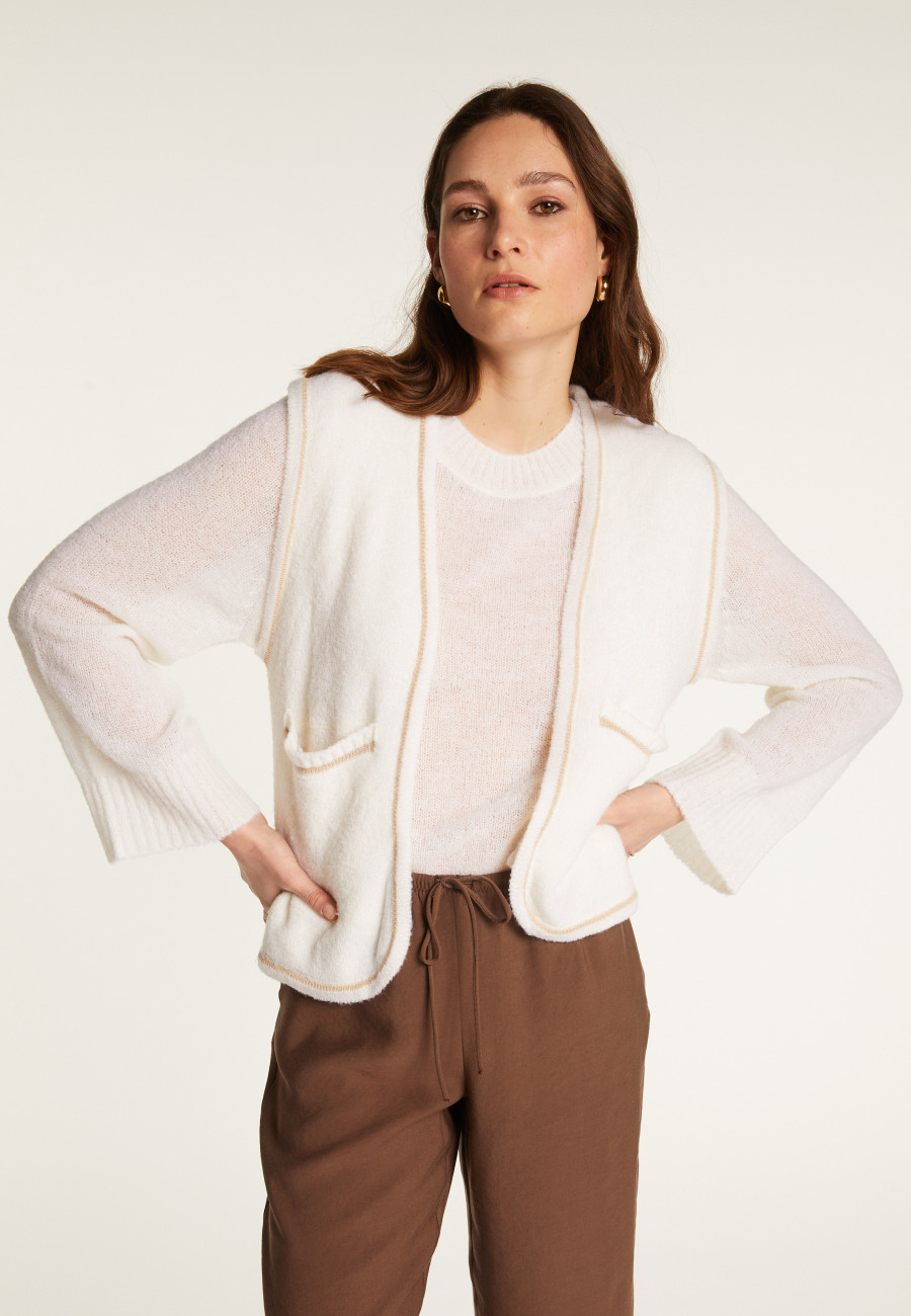 Merino wool sleeveless jacket - Filipa