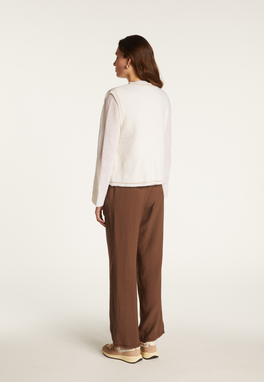 Merino wool sleeveless jacket - Filipa