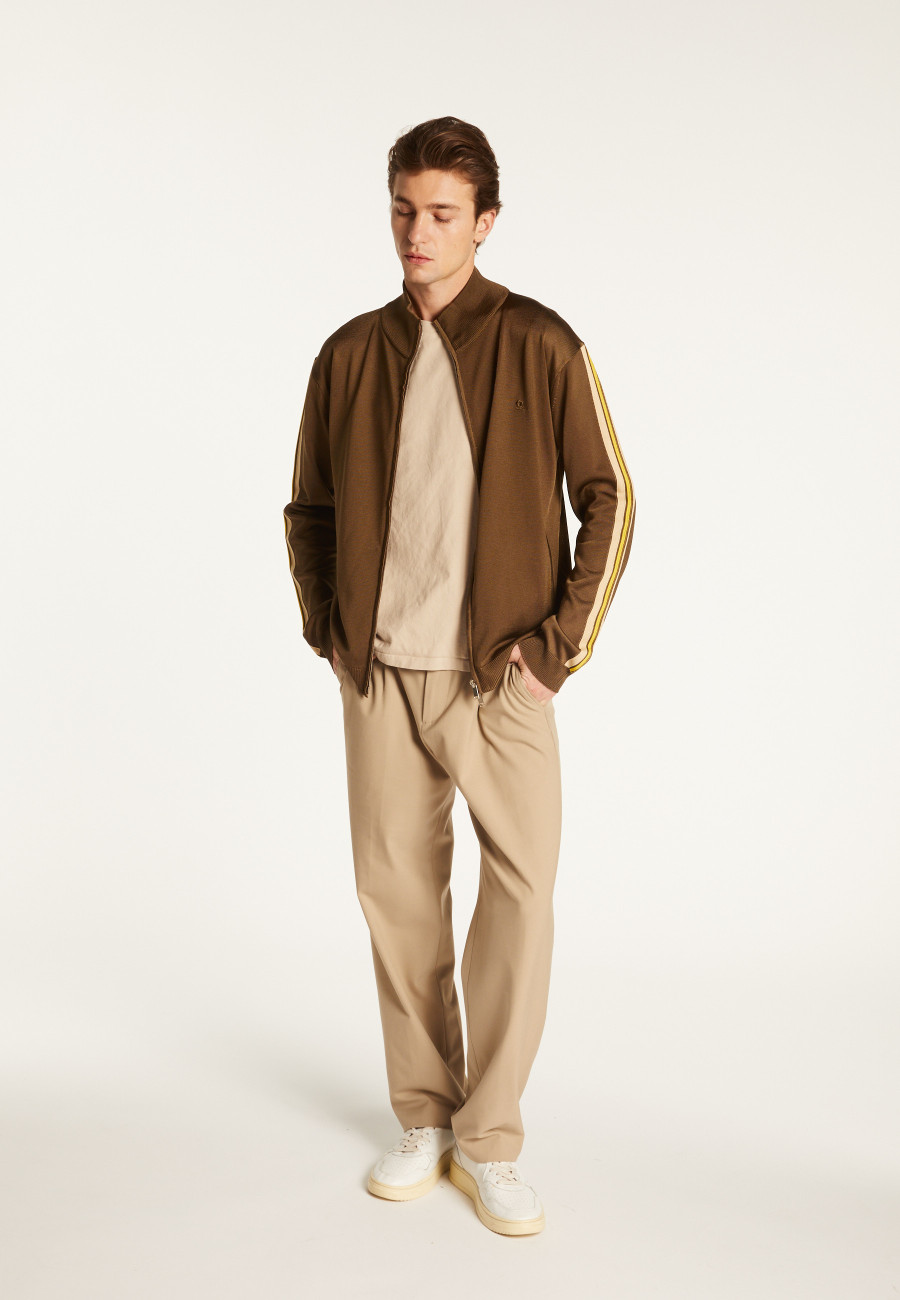Zipped jacket in fil lumière - Romuald