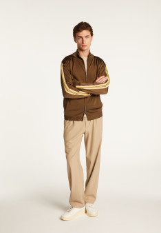 Zipped jacket in fil lumière - Romuald