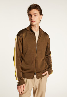 Zipped jacket in fil lumière - Romuald