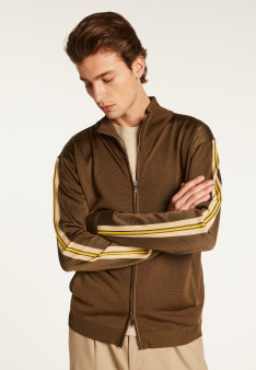 Zipped jacket in fil lumière - Romuald