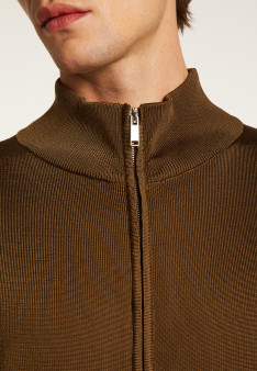 Zipped jacket in fil lumière - Romuald