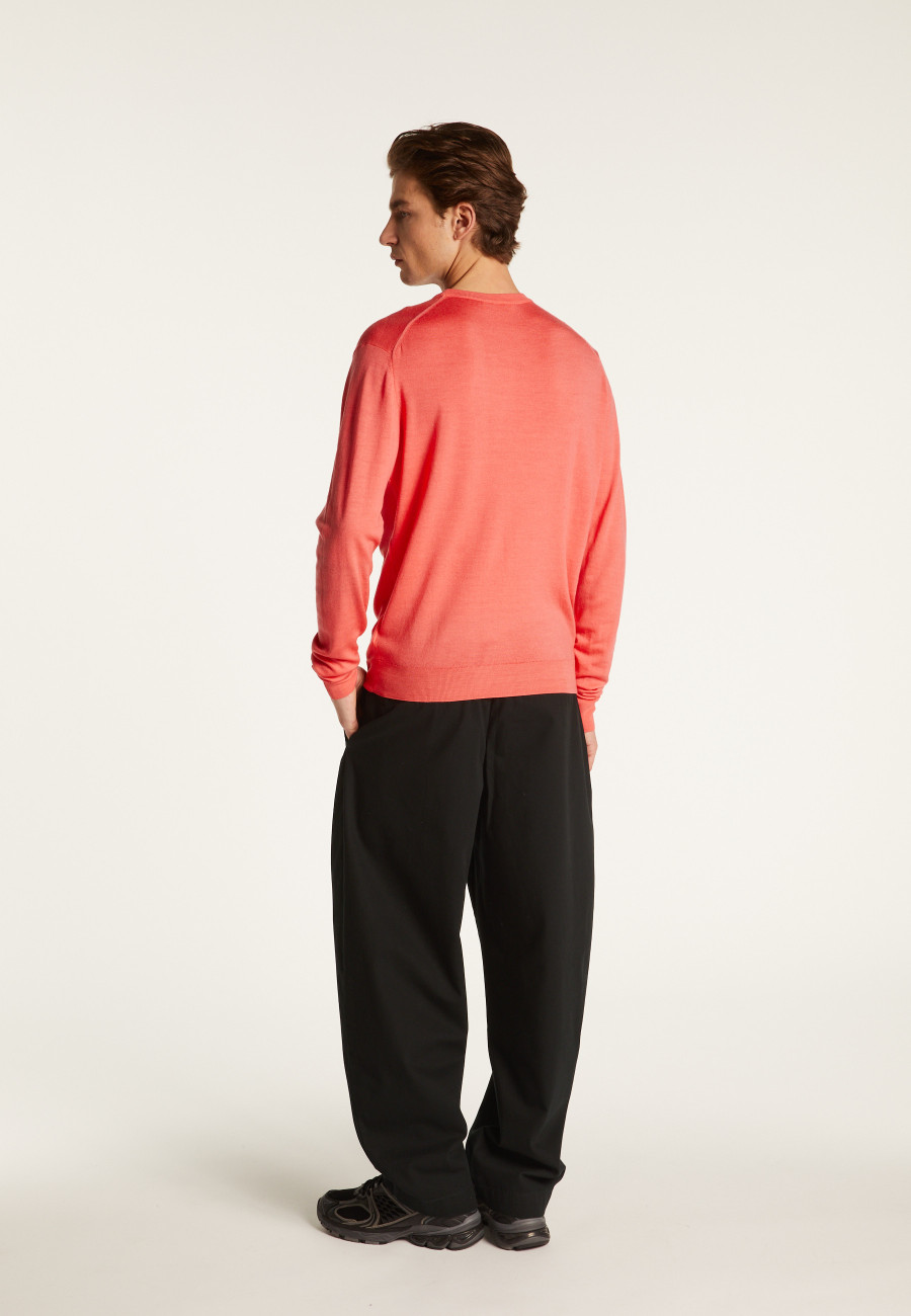 Eddie Merino Wool Crew Neck Sweater