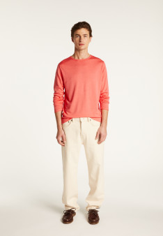 Pull col rond en laine mérinos- Erin