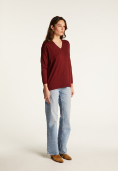 V-neck wool sweater - Bernice