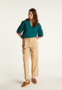 Linen V-neck T-shirt - Emma