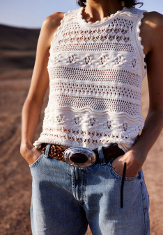 Openwork cotton tank top Danny