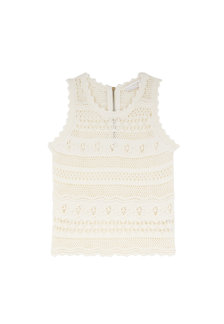 Openwork cotton tank top - Danny