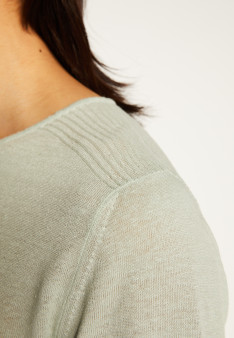 T-shirt col boutonné en lin - Leonce