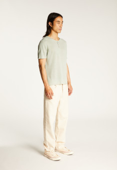 T-shirt col boutonné en lin - Leonce