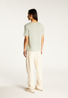T-shirt col boutonné en lin - Leonce