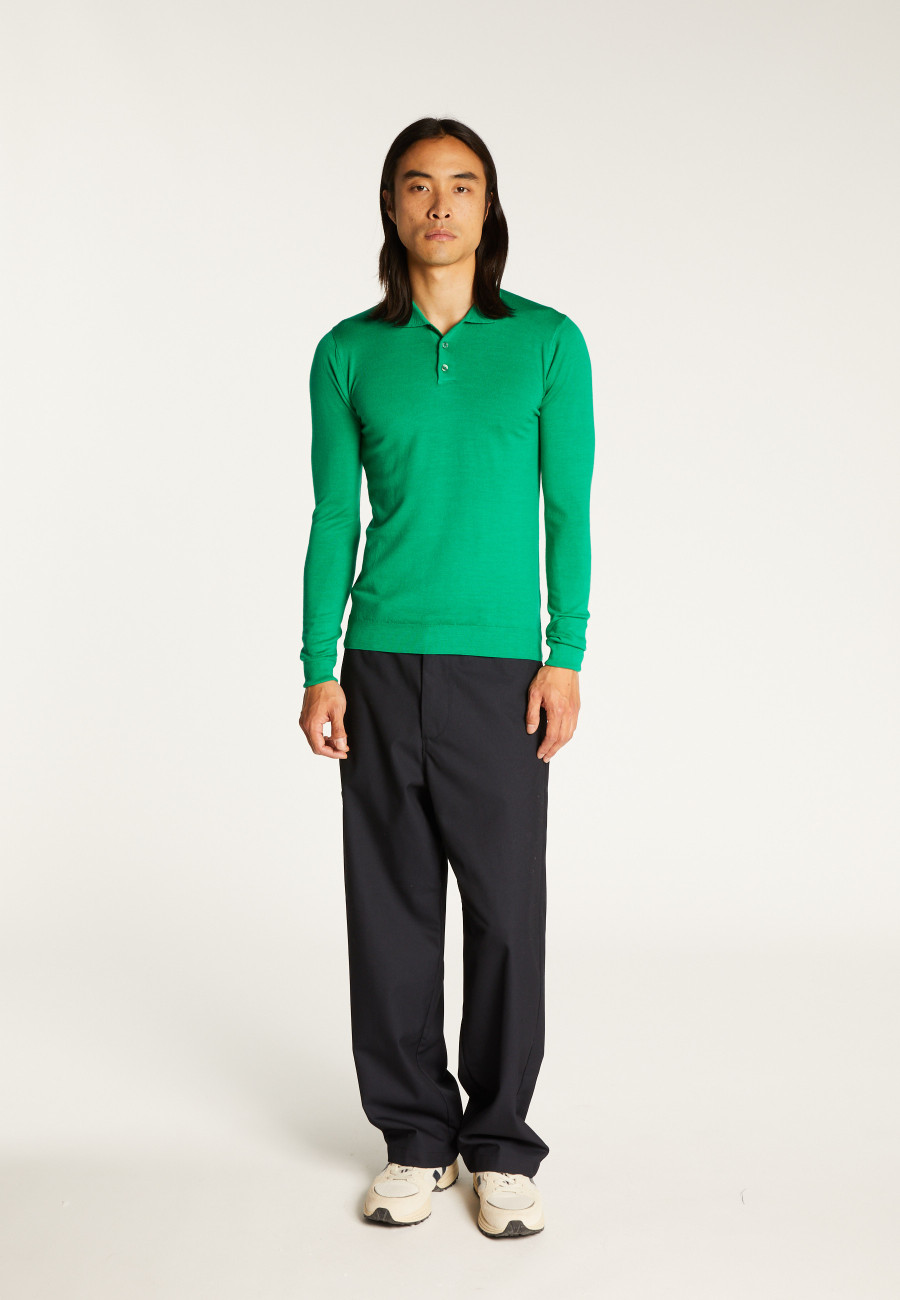 Pull col polo en laine mérinos - Eni