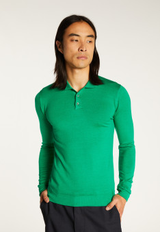 Pull col polo en laine mérinos - Eni