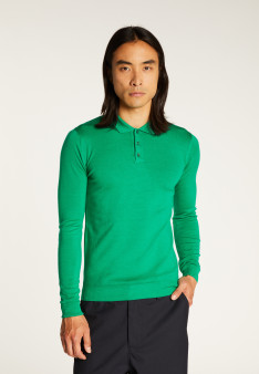 Pull col polo en laine mérinos - Eni