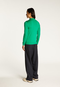 Pull col polo en laine mérinos - Eni