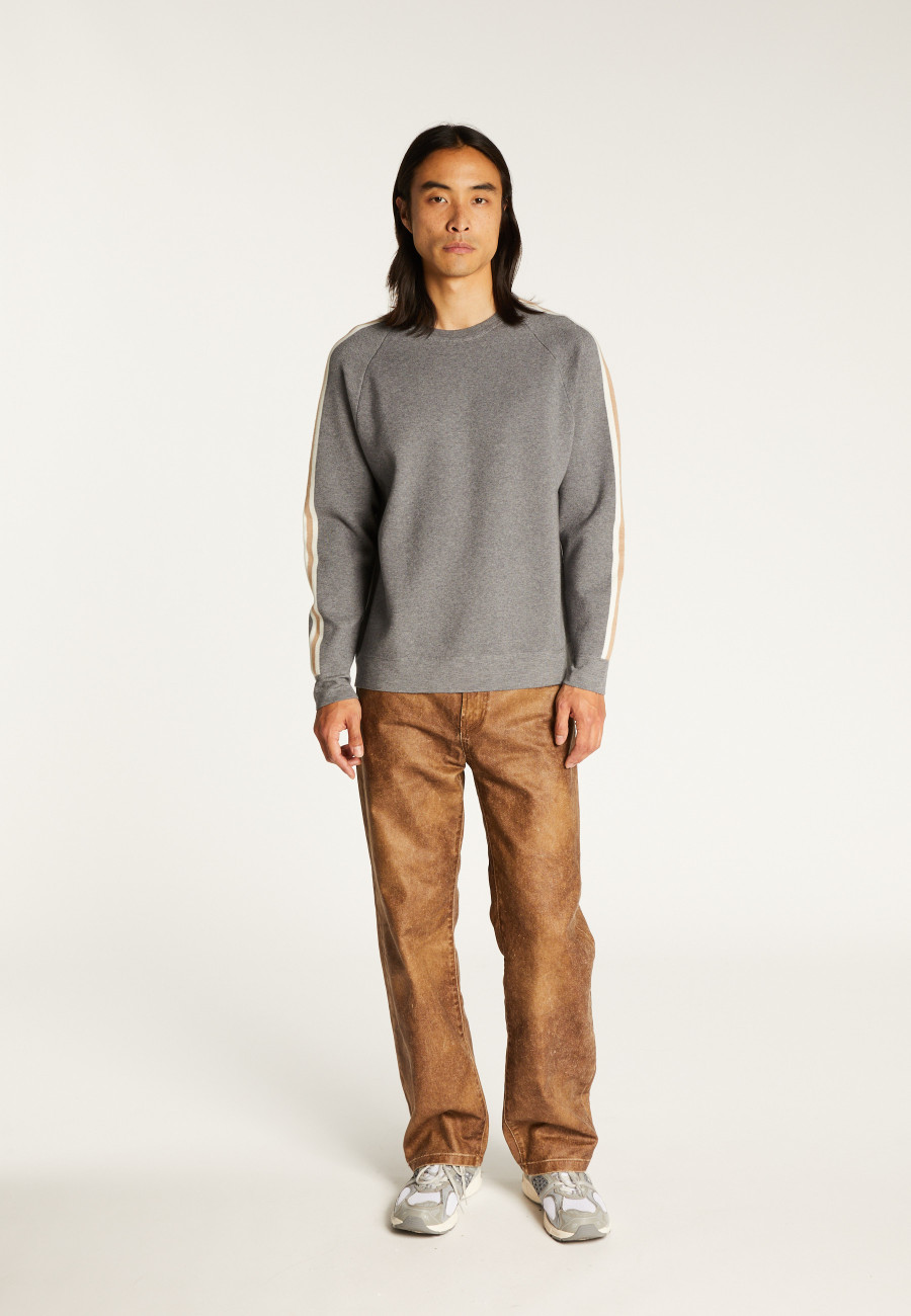 Wool-blend tricolour sweater - Sigur