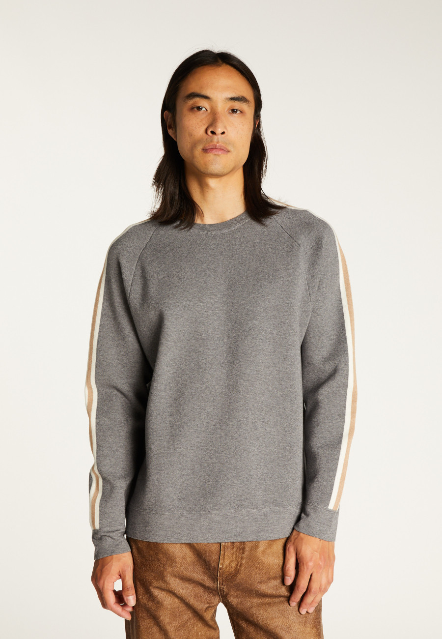 Wool-blend tricolour sweater - Sigur