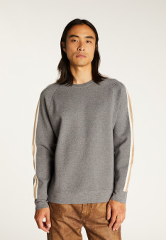 Wool-blend tricolour sweater - Sigur