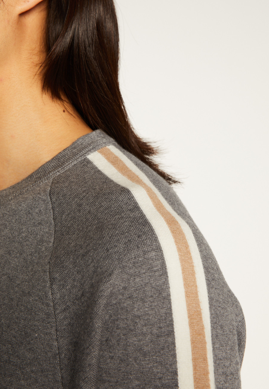 Wool-blend tricolour sweater - Sigur