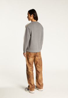 Wool-blend tricolour sweater - Sigur