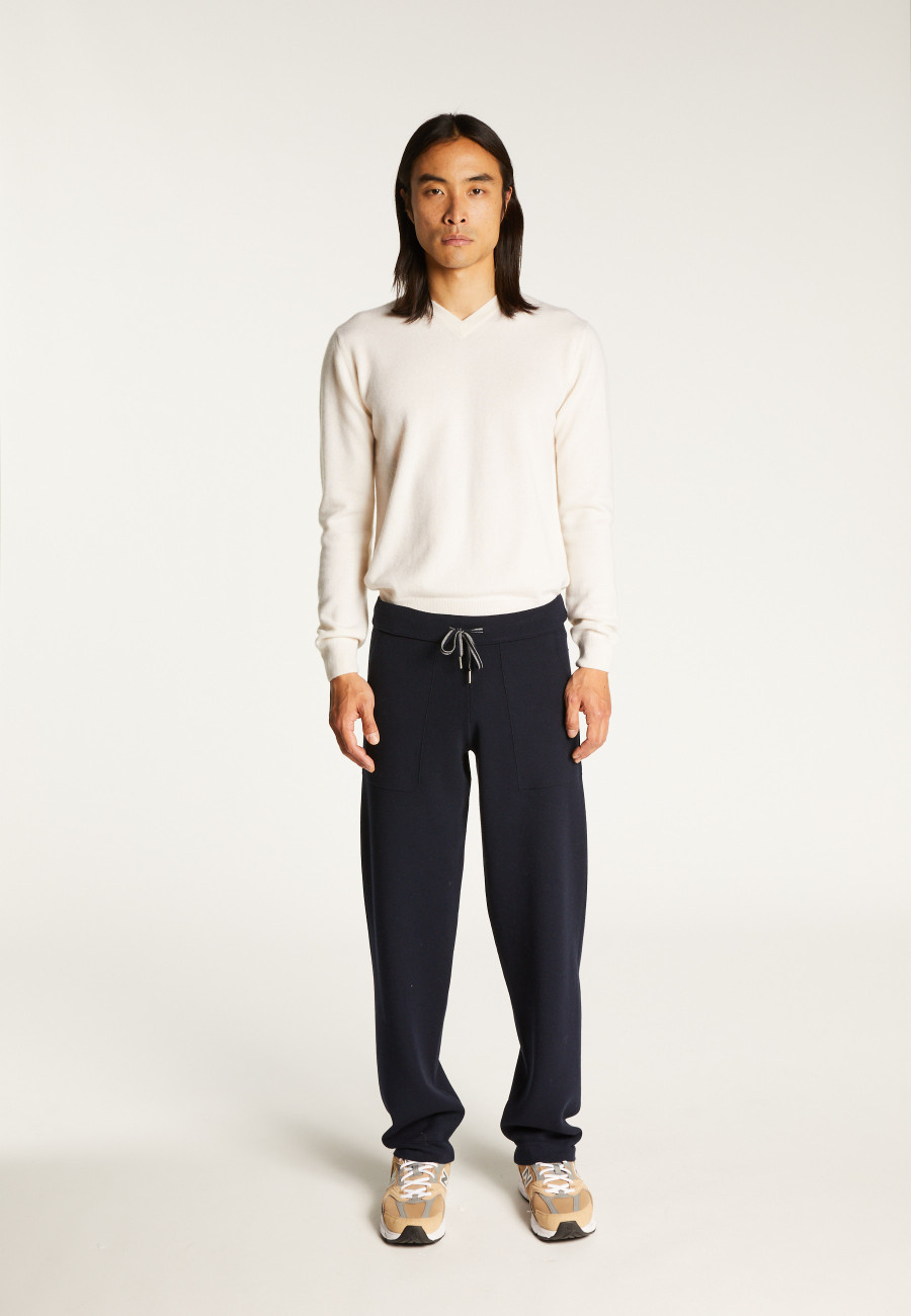 Pantalon à poches en laine mélangée - Silas