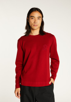 Merino wool sweater with logo - Santi