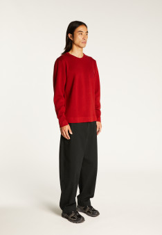 Merino wool sweater with logo - Santi