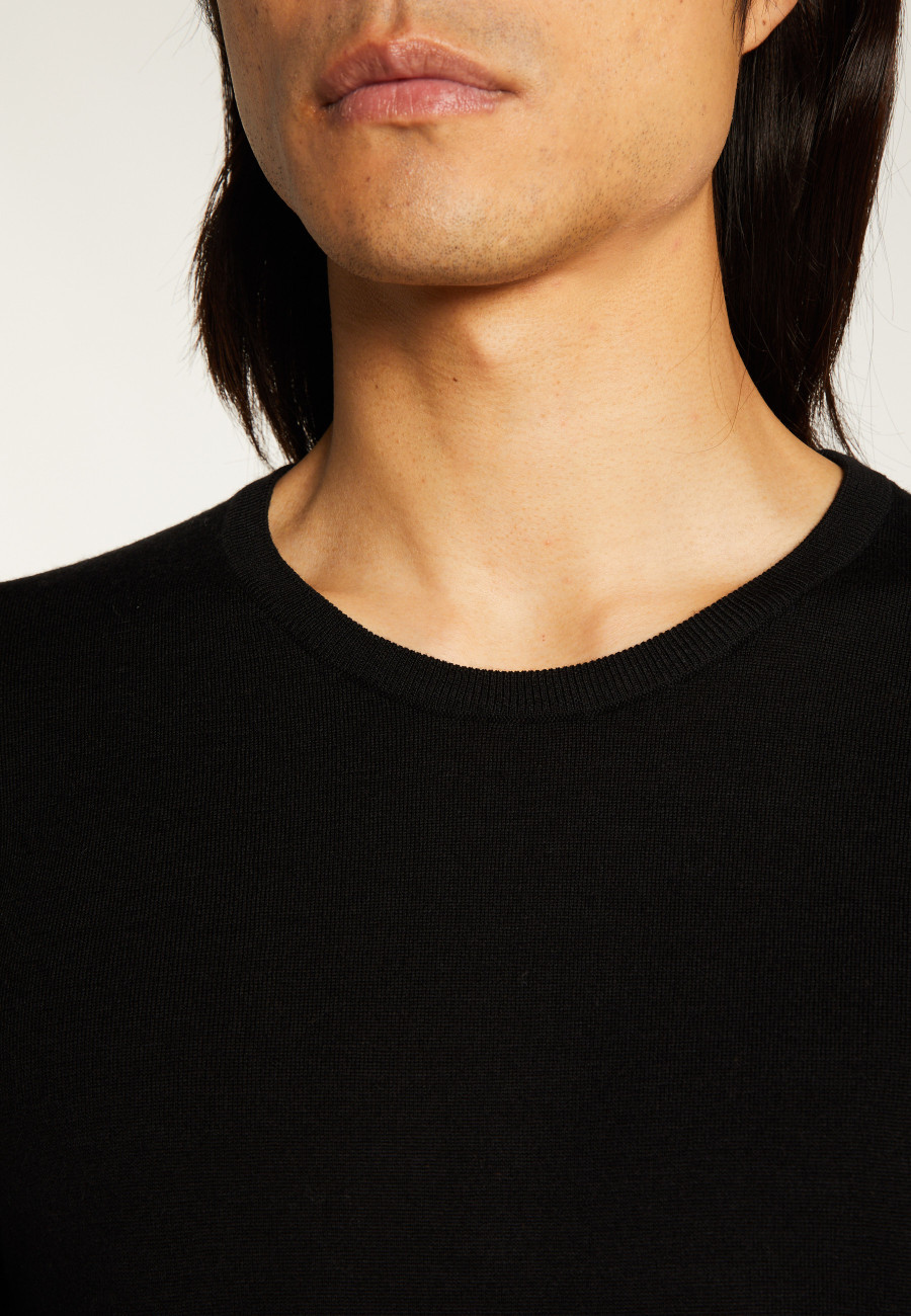 Pull col rond en 100% laine mérinos - Bardem