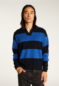 Wool and cashmere polo-neck sweater - Sean