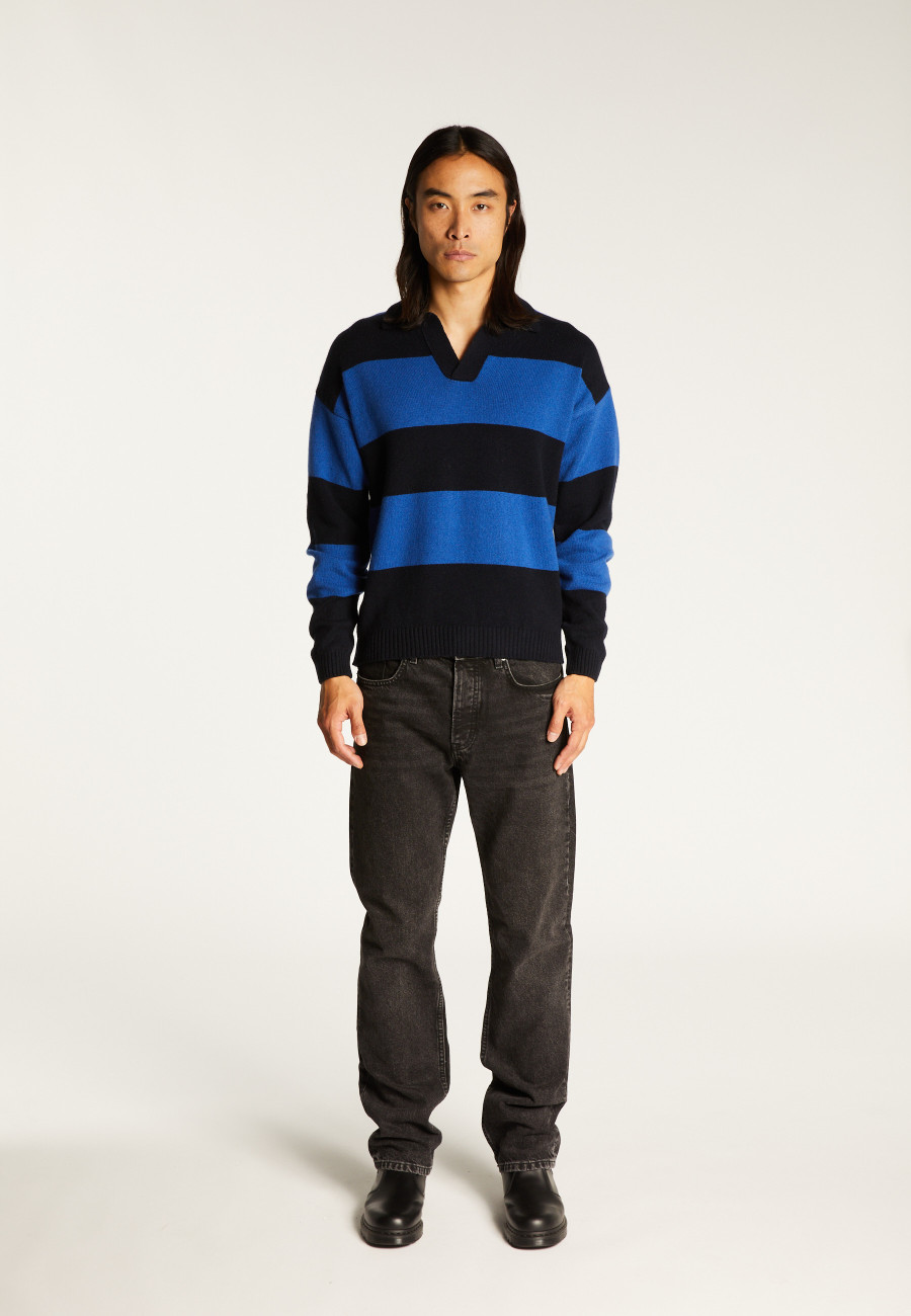 Wool and cashmere polo-neck sweater - Sean