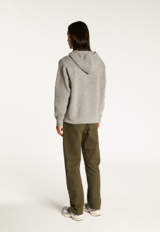 Hoodie hoodie with pockets in wool and cashmere - Fabio