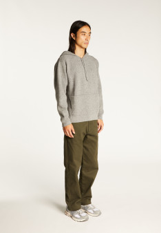 Hoodie hoodie with pockets in wool and cashmere - Fabio