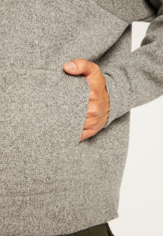 Hoodie hoodie with pockets in wool and cashmere - Fabio