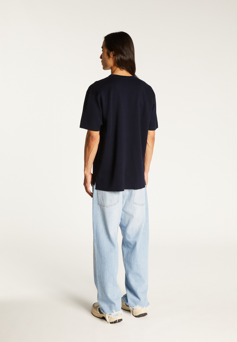 T-shirt ample avec poche en laine mérinos - Florentin