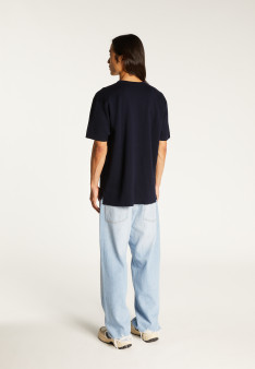 Loose t-shirt with pocket in merino wool - Florentin