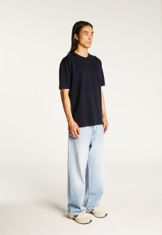 Loose t-shirt with pocket in merino wool - Florentin