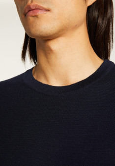 Loose t-shirt with pocket in merino wool - Florentin