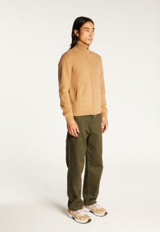 Zipped jacket in 4-ply cashmere - Balthazar